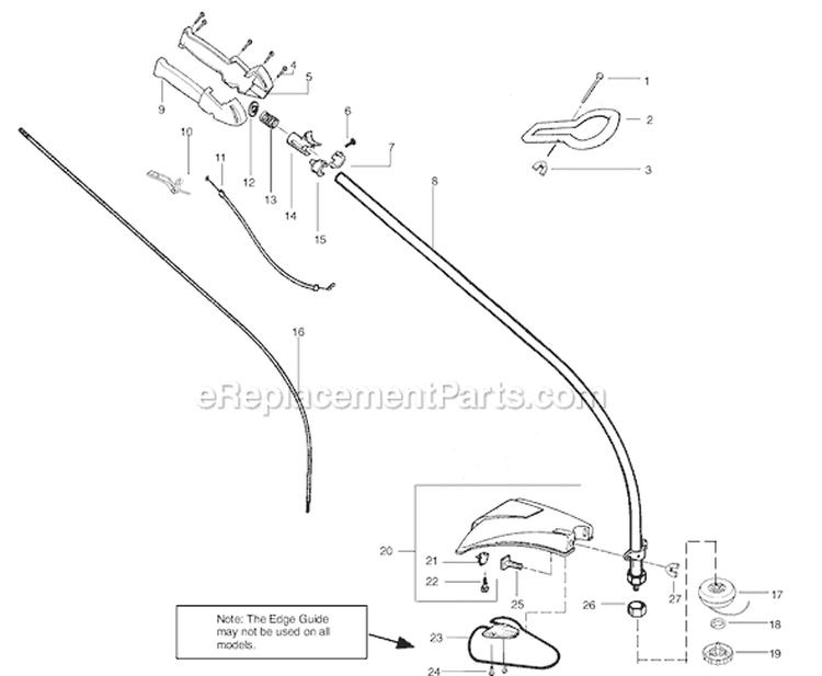 Page C Diagram and Parts List for TE400CXL Type 4 Weed Eater Trimmer